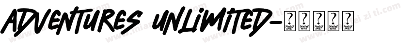 Adventures Unlimited字体转换